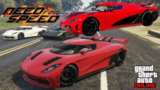 GTA 5 - Movie Build - NEED FOR SPEED Koenigsegg Agera R - Entity XXR Customization