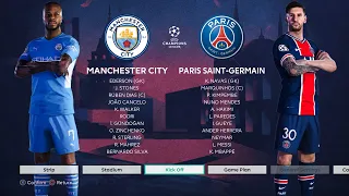 PES 2021 Manchester City Vs PSG | Realism Mods | Superstar AI