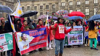 UNITEAM SUPPORTERS HOLD CAMPAIGN CARAVAN IN AMSTERDAM - OFW SUPPORTERS IN NETHERLANDS