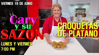 Sabrosas Croquetas de Platano a Punto de Caramelo en UniVista TV.