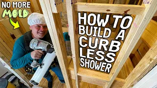 BUILDING a CURBLESS SHOWER (Recess in Floor Joists)