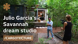 Artist builds his Savannah studio with shipping containers