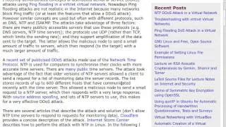 NTP DDoS Homework Hints (ITS335, Lecture 17, 2013)