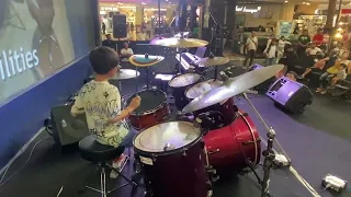 Thriller by Michael Jackson - Drum Cover by Xander 7 yo