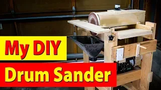 My Homemade DIY Woodworking Drum And Disk Sander