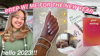 PREP W/ ME FOR 2023🥂 glow up, grwm, & goals!