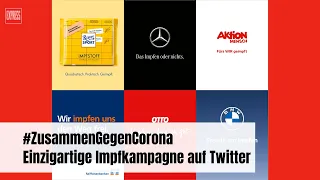 #ZusammenGegenCorona: Witzige Impfkampagne auf Twitter