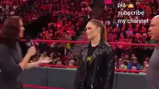 WWE -- Ronda Rousey vs Stephanie McMahon.