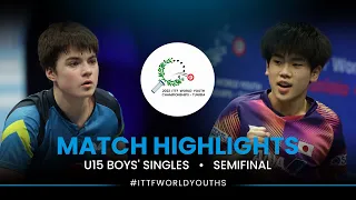Alan Kurmangaliyev vs Kazuki Yoshiyama | U15 Boys' Singles SF | ITTF World Youth Championships 2022