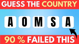 Guess the Country Name by Scrambled Word | Guess the Country Quiz | Guess the scrambled country name