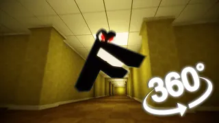 360º VR | ESCAPING from F of the ALPHABET in THE BACKROOMS | Found Footage