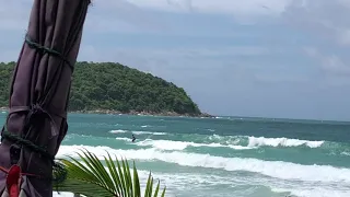 10/10/2021)11:15amWave for surf in naiharn beach phuket thailand