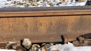 What Do Letters On Rail Mean?  Close Look At Track, Short Line Railroad Chase, Classic Locomotives