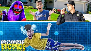 O POLICIAL NOS PERSEGUIU AO EXTREMO NA CASA DA FAMÍLIA ROCHA E O GRIMACE INVADIU NA PISCINA