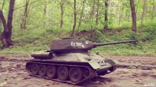 T34-85 Czechoslovakia brigade forest road