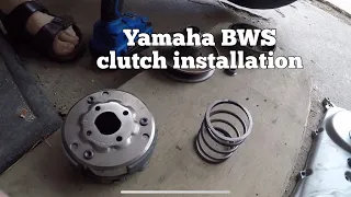 Yamaha BWS Zumma clutch install. Polini High Speed Variator install.