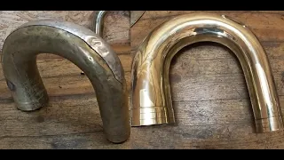 Huge dents Restoration of a rare musical instrument tube