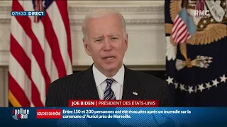 Joe Biden confirme que la campagne de vaccination avance vite aux États-Unis