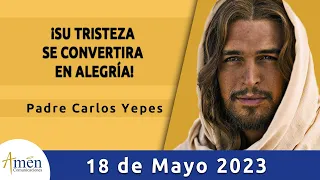 Evangelio De Hoy Jueves 18 Mayo 2023 l Padre Carlos Yepes l Biblia l Juan 16, 16-20 l Católica