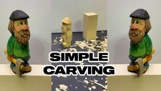 How to Carve a Little Lumberjack -Full Woodcarving Tutorial