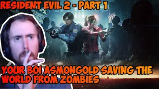 Asmongold playthrough Resident Evil 2 - Part 1.