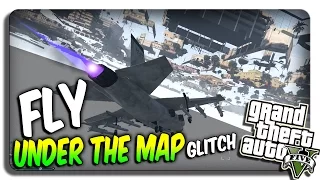 GTA 5 Glitches: FLY UNDER MAP Hydra Wall-Breach! (GTA 5 Glitches Patch 1.28)