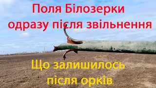 Поля за БІЛОЗЕРКОЮ після відходу русні. Що залишилось після ОРКІВ