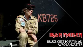 Bruce gets to fly in an Avro Lancaster