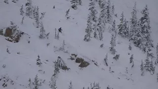 Mark Robbins Final Run - Freehel Life Cup 2018 Big Mountain Telemark Comp - Grand Targhee, WY