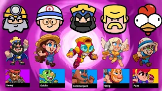 Squad Busters: Personnages avec leurs (emojis, portraits, icônes de joueurs)#squadbusters#supercell
