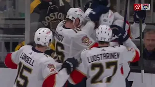 Panthers Eliminates Bruins to go to Round 2 with OT Goal in Game 7 (5 Channel Feed Compilation) 2023