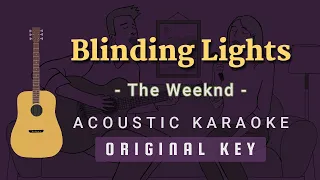 Blinding Lights - The Weeknd [Acoustic Karaoke]