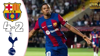 Barcelona 4-2 Tottenham Hotspur Highlights & All Goals | Final Joan Gamper Cup 2023