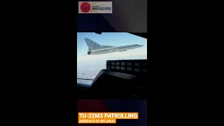 Russian AirForce Tu-22M3 bomber Patrolling airspace of Belarus #Shorts