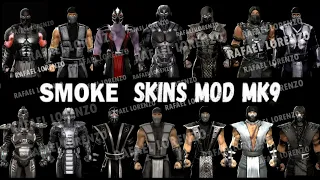 Mortal Kombat 9 - ALL SMOKE DLC MK Costume Skin PC Mod MK9 Komplete Edition MKKE