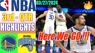 Warriors vs Magics Game Highlights 3rd QTR Mar 27, 2024 | NBA Highlights 2024