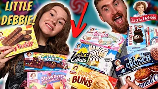 We Tried 10 LITTLE DEBBIE SNACKS and Ranked Them!