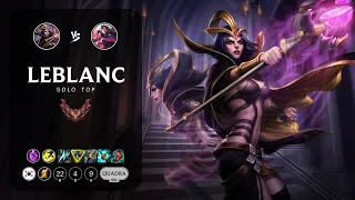 LeBlanc Top vs Irelia - KR Grandmaster Patch 13.18