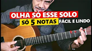 Aprenda esse SOLO FÁCIL e FAMOSO com apenas 5 NOTAS - Aula de violão - Prof.  Sidimar Antunes🎸