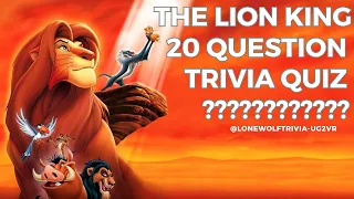 The Lion King Disney Trivia Quiz