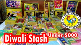 Diwali Fireworks Stash Cock Brand | Oct 2018| Diwali Crackers Cock Brand | Murga Chaap Patakhe