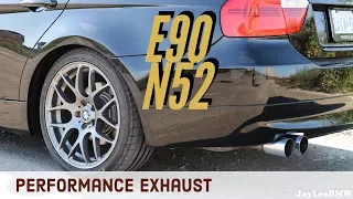 BMW M Performance Exhaust - 2006 E90 325i N52 | Cold Start