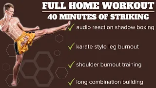 Full At Home Kickboxing Workout | 40 Minutes