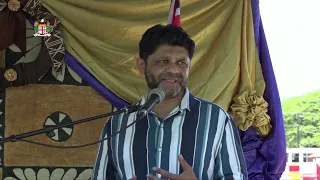 Fijian  Acting Prime Minister Aiyaz Sayed -Khaiyum officiates the opening of the new market in Ba