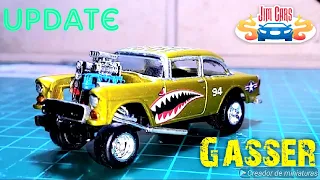 Hotwheels 55 Chevy Gasser Impresionante Custom #JimCars #Banditacustomizadora