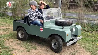 Children Hero Rebel Land Rover Series 1 Replica, Kids Jeep and Paintball Battle Tank on Duty!