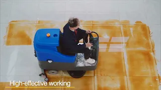 Industrial Auto Ride On Floor Scrubber Dry Cleaner Machine