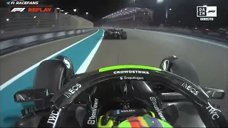 HAMILTON VS TSUNODA CURVA 9 GP ABU DABI