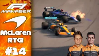 ALBON HAS HIT US!? ABSOLUTE CHAOS AT SPA! F1 Manager McLaren RTG S1 R14 Belgium GP