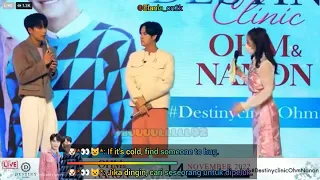 [Indo/Eng] If it's cold, it's really nice to hug with.. #DestinyClinicOhmNanon #ohm #nanon #ohmnanon